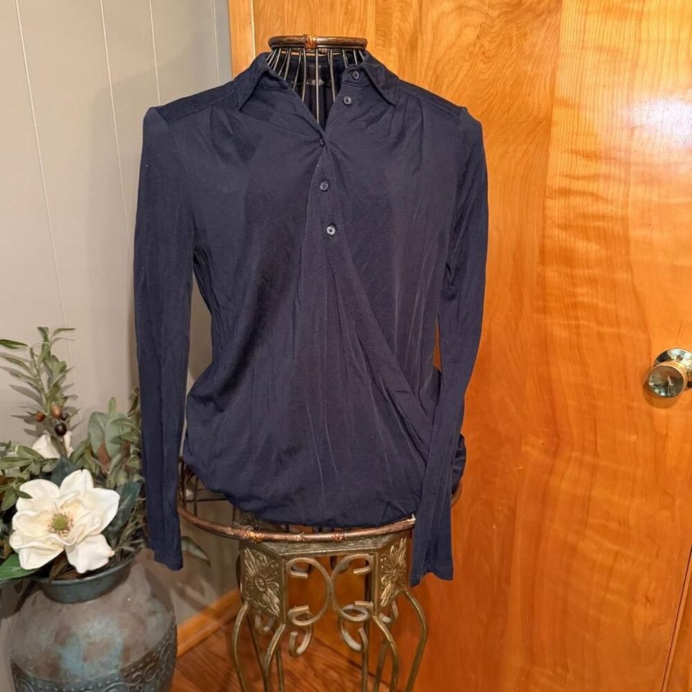 Banana-republic Women's Navy and Blue Blouse